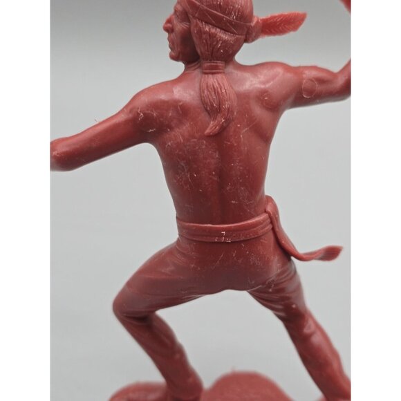 Vintage Marx Native American Indian Figures 6" 1964 LOT OF 4 - Picture 5 of 16